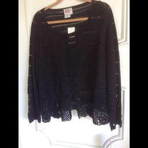 Crochet button up cardigan Size 24